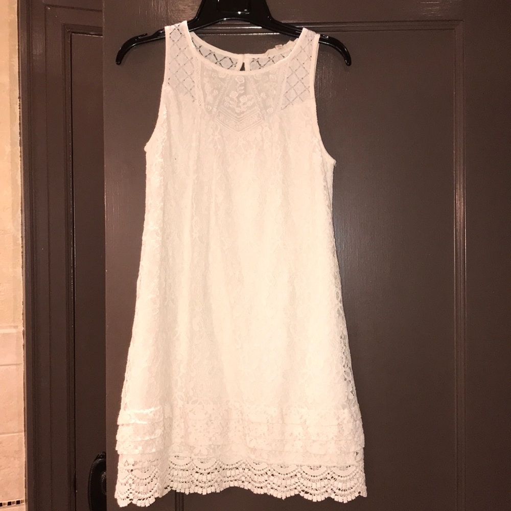 Cream colored lace dress